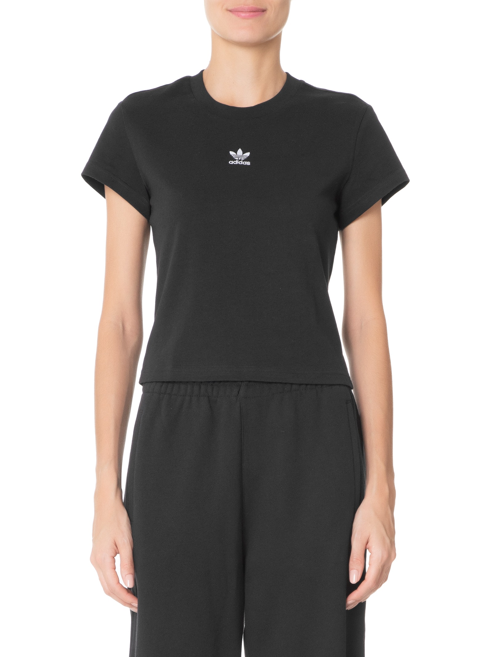 Camiseta Feminina Ess Slim Preto  Adidas Originals