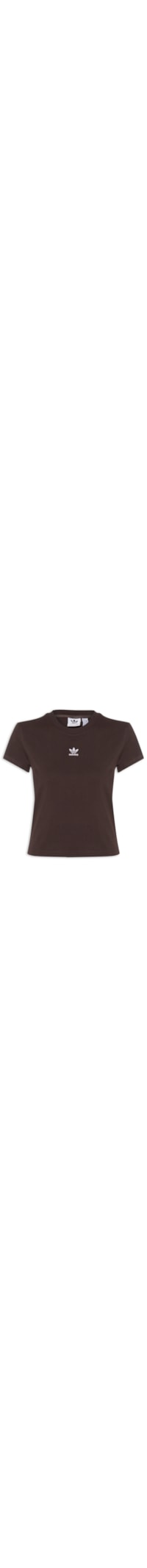 Camiseta Feminina Essencials Slim - Marrom