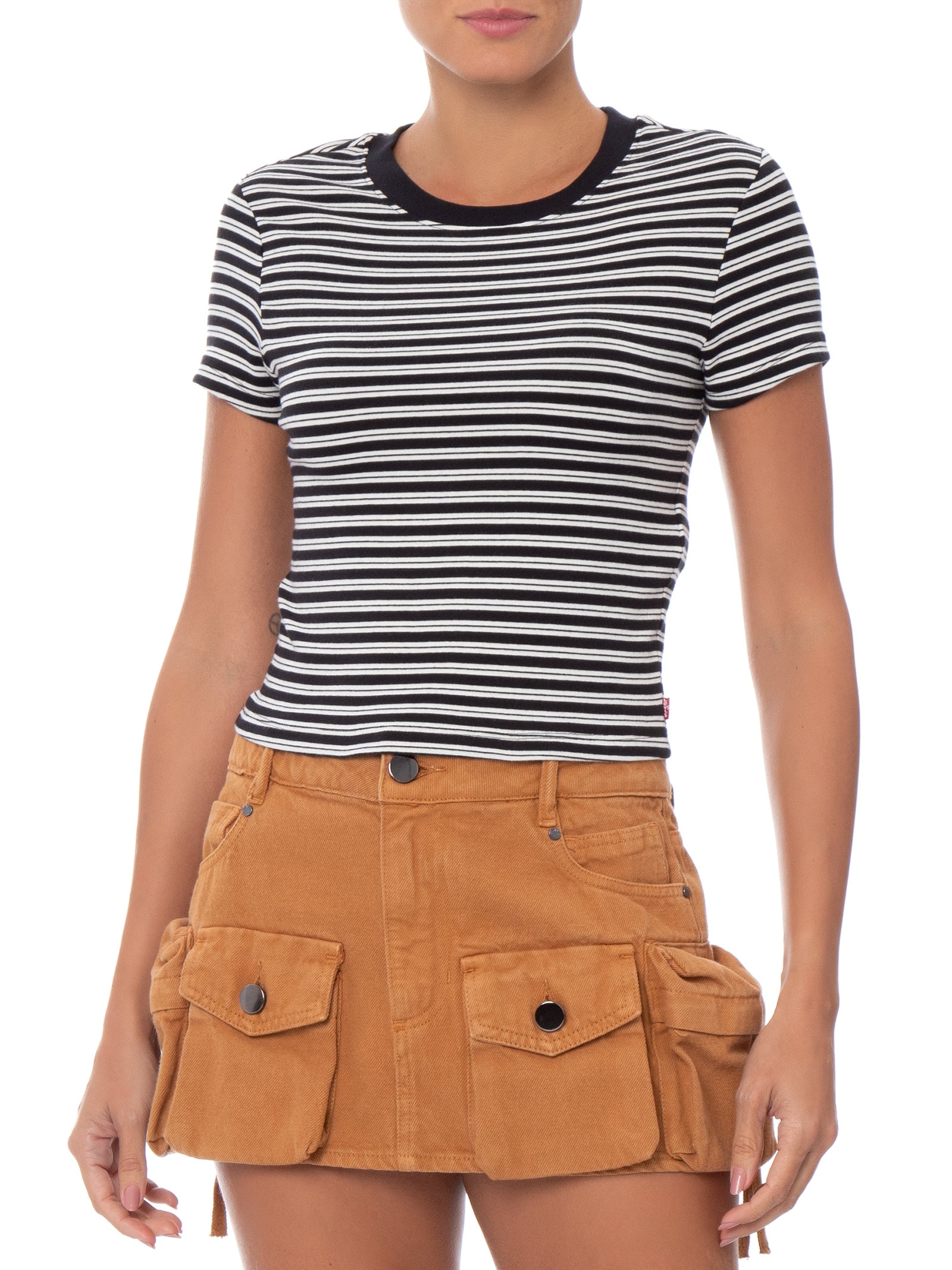 Camiseta Feminina Essential Baby Tee Preto Levi's