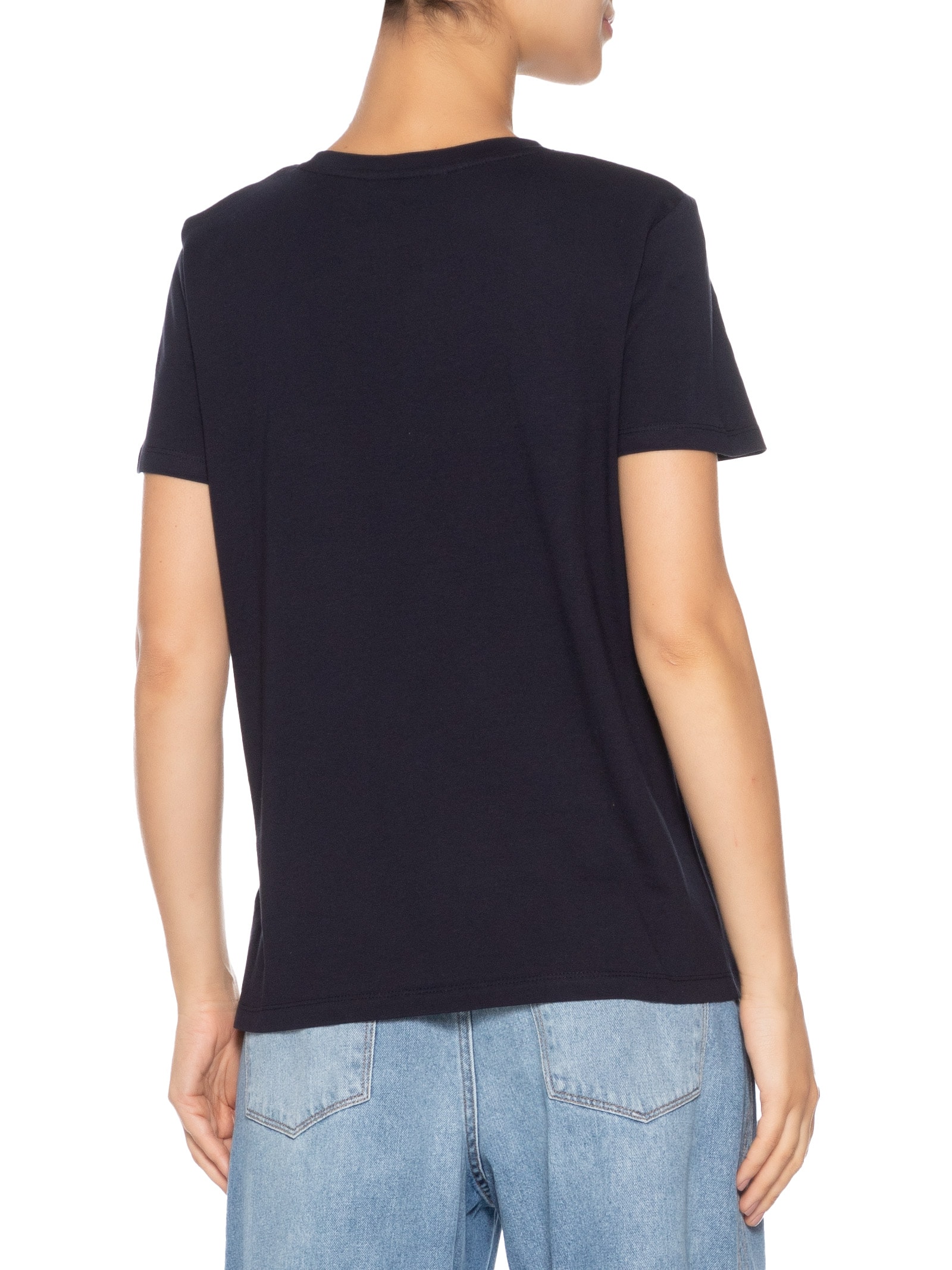Camiseta Feminina Essential Nk Regular Tee Azul Tommy Hilfiger