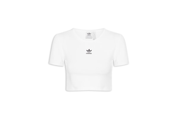 Camiseta Feminina Essential Rib - Branca
