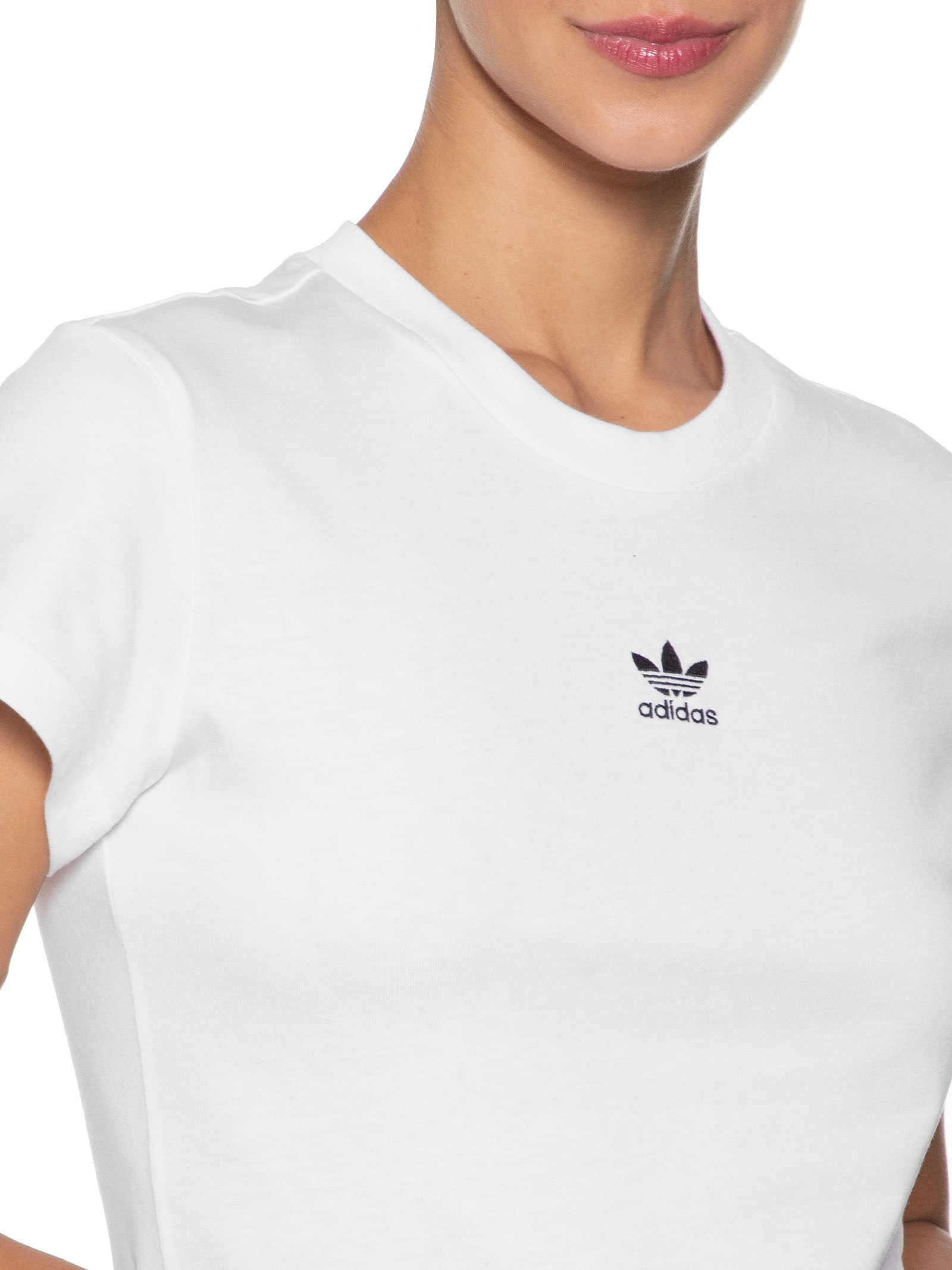 Camiseta Feminina Essential Slim Branco Adidas Originals