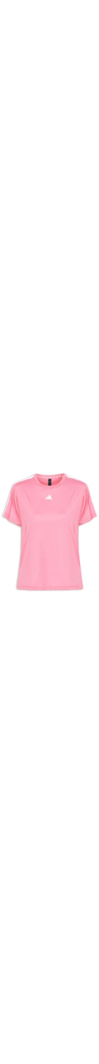 Camiseta Feminina Essentials 3 Listras - Rosa