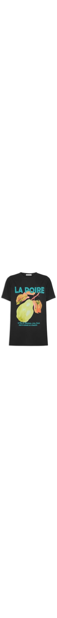 Camiseta Feminina Estampa La Poire - Preto