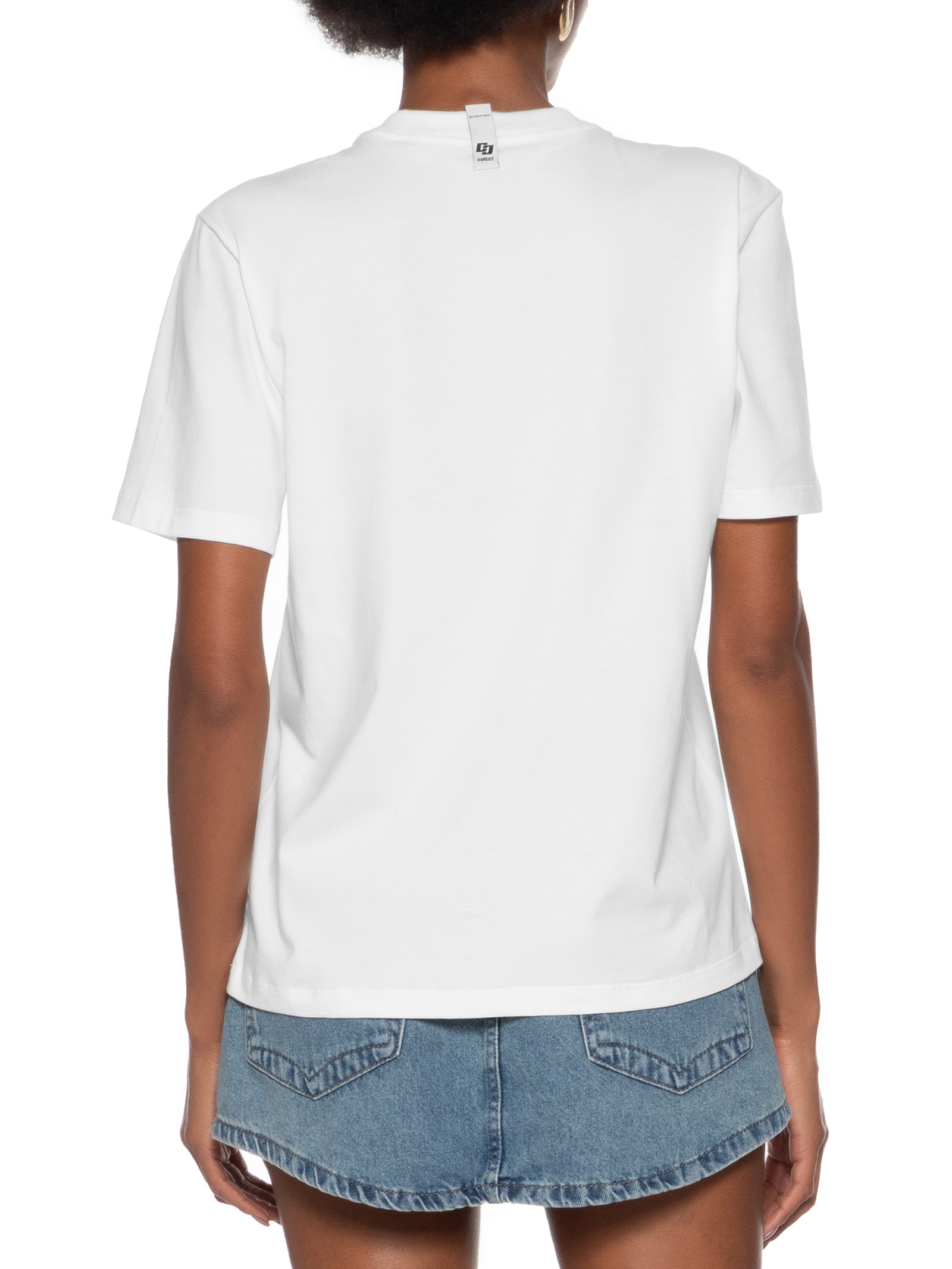 Camiseta Feminina Estampa Off White Colcci