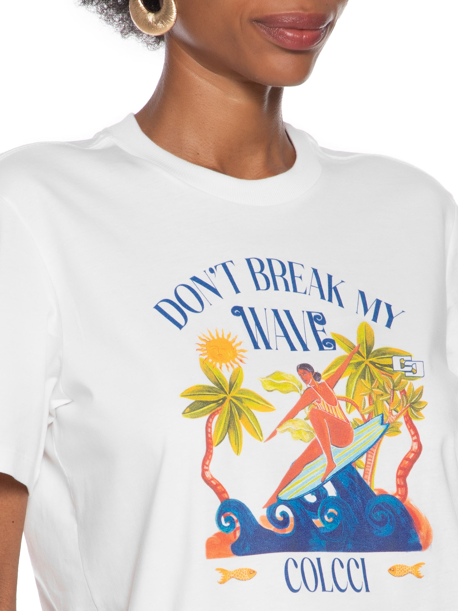 Camiseta Feminina Estampa Off White Colcci