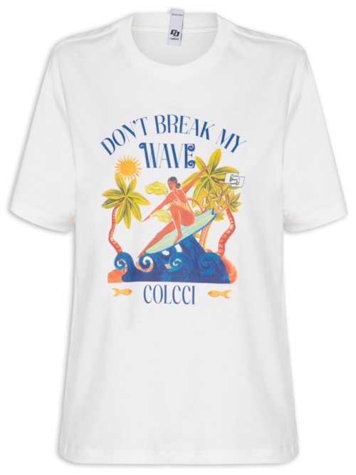 Camiseta Feminina Estampa – Off White