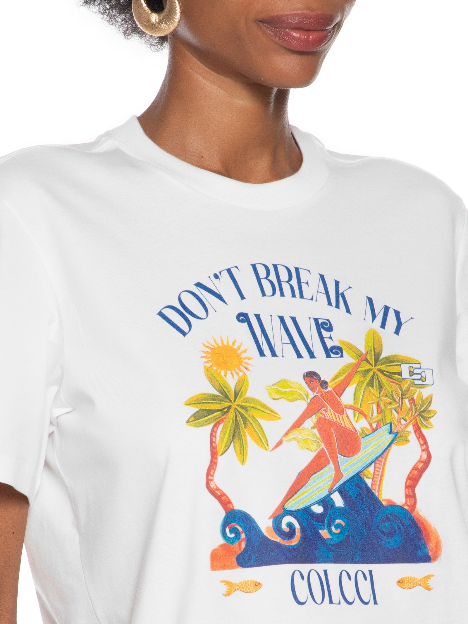 Camiseta Feminina Estampa Off White Colcci