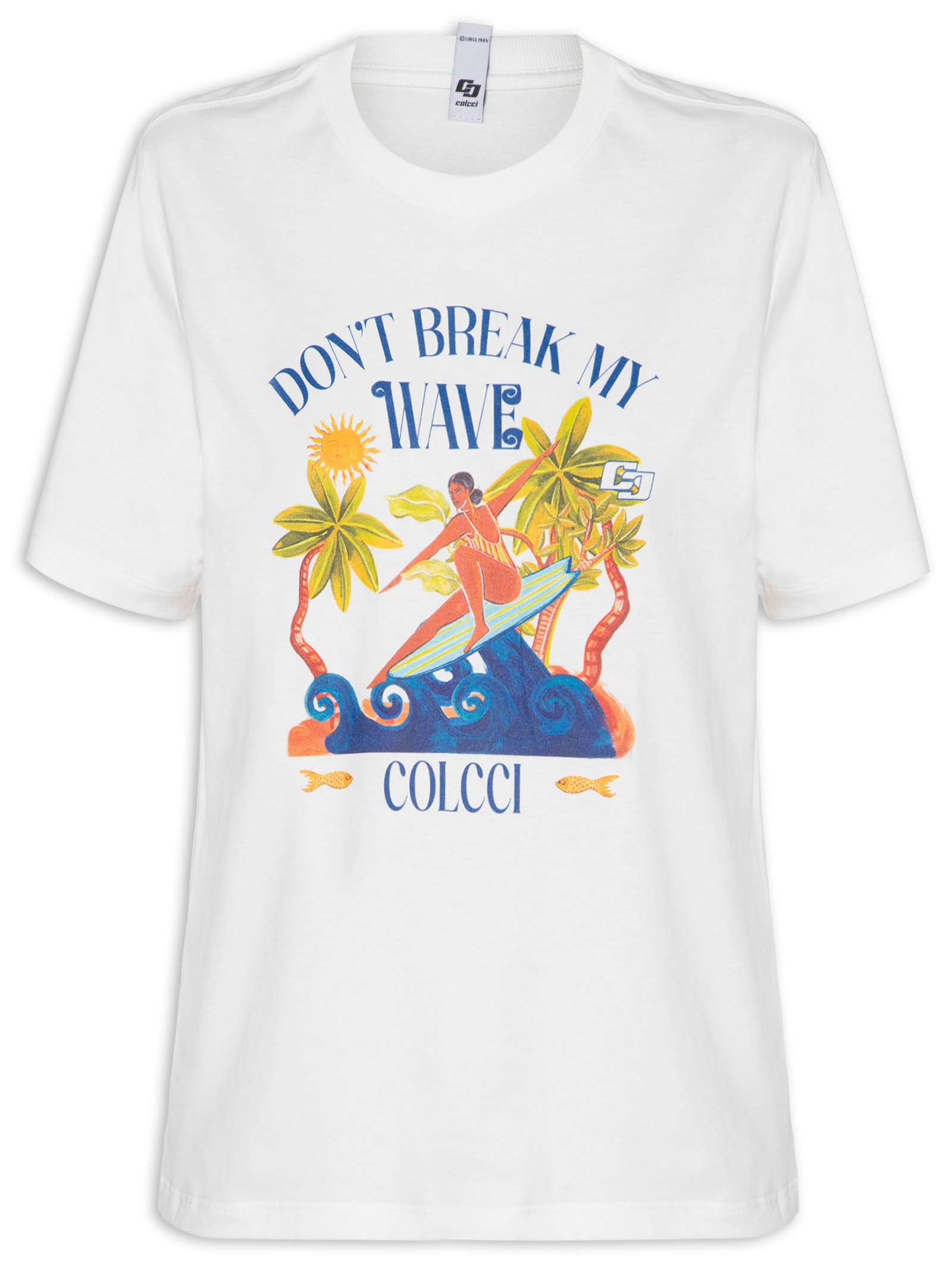 Camiseta Feminina Estampa Off White Colcci