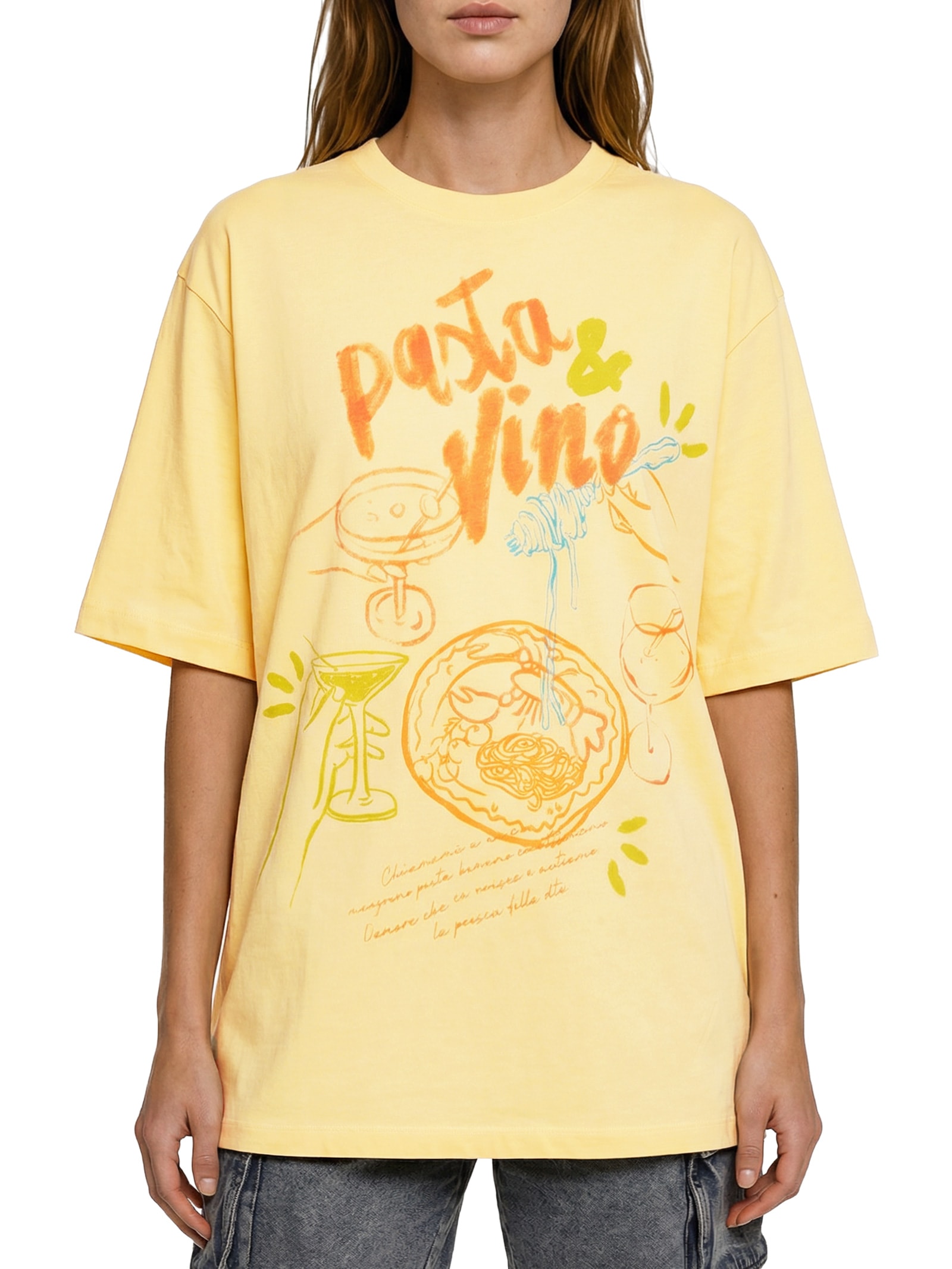 Camiseta Feminina Estampada Amarelo Colcci