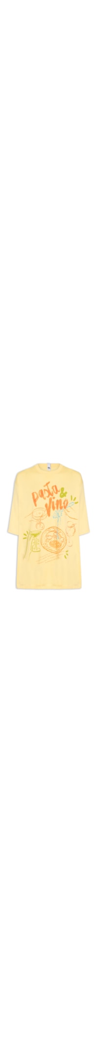 Camiseta Feminina Estampada - Amarelo