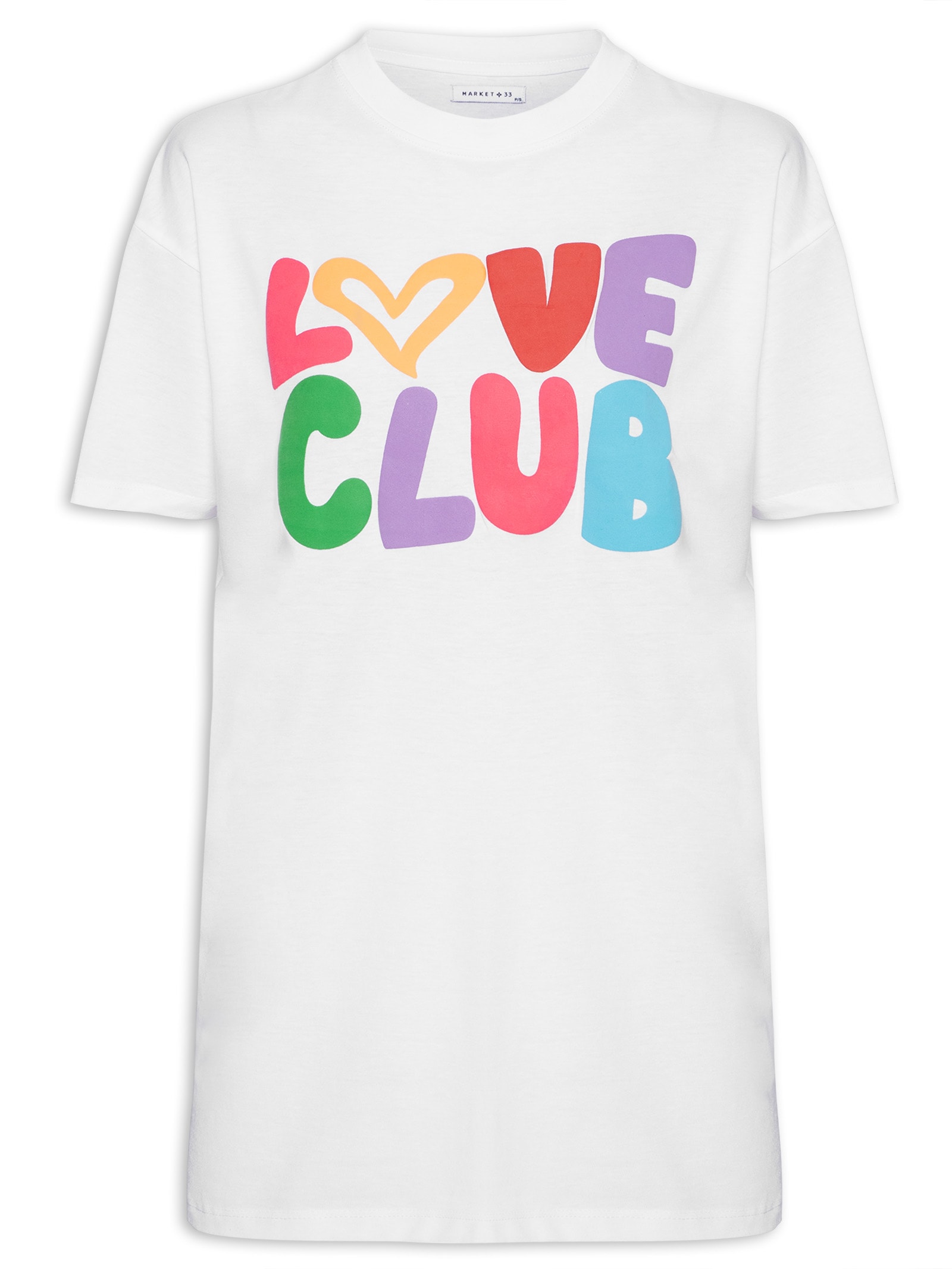 Camiseta Feminina Estampada Branco  Market 33