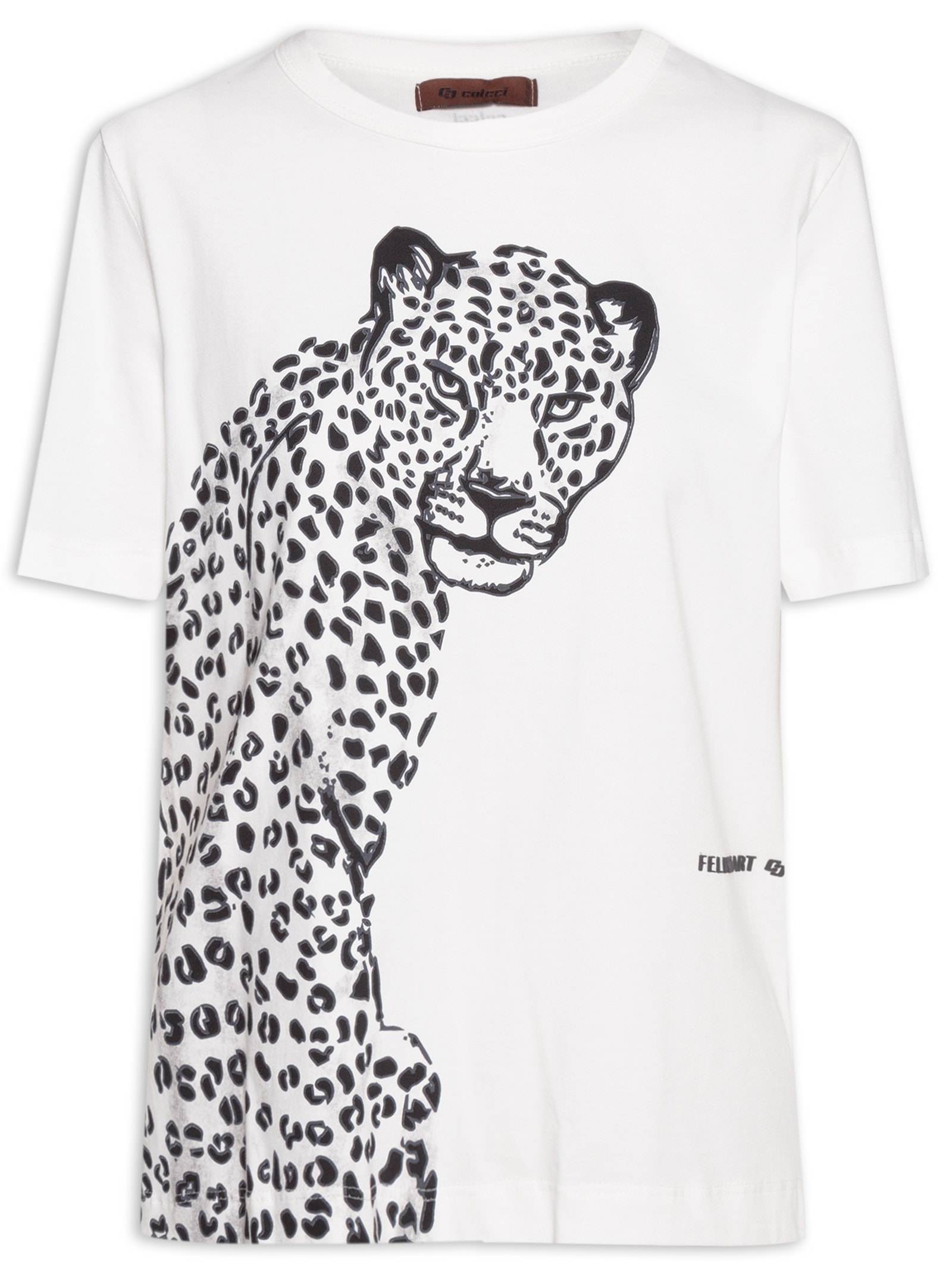 Camiseta Feminina Estampada Branco Colcci