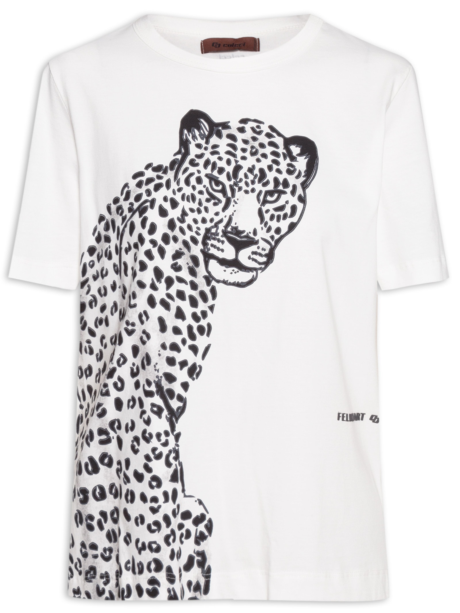 Camiseta Feminina Estampada Branco Colcci
