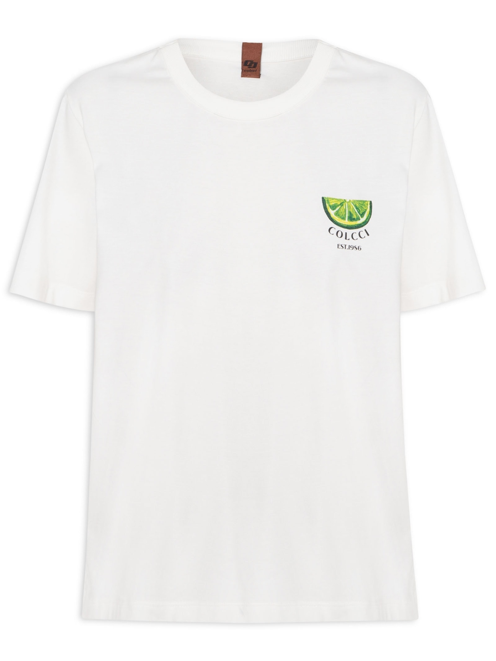 Camiseta Feminina Estampada Off White Colcci