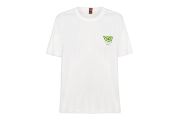 Camiseta Feminina Estampada - Off White