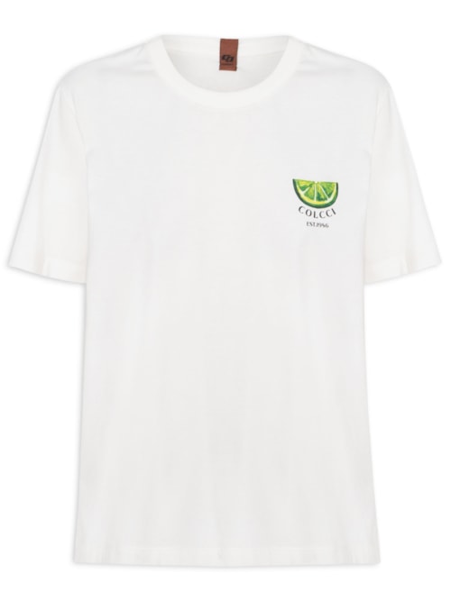 Camiseta Feminina Estampada – Off White