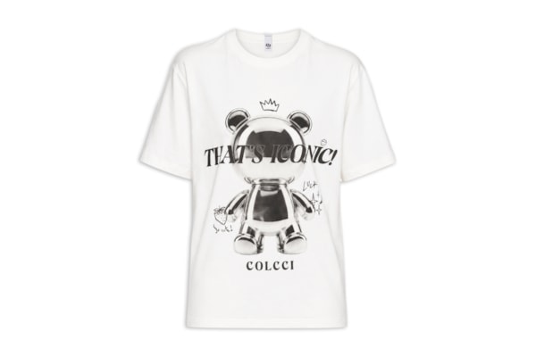 Camiseta Feminina Estampada - Off White