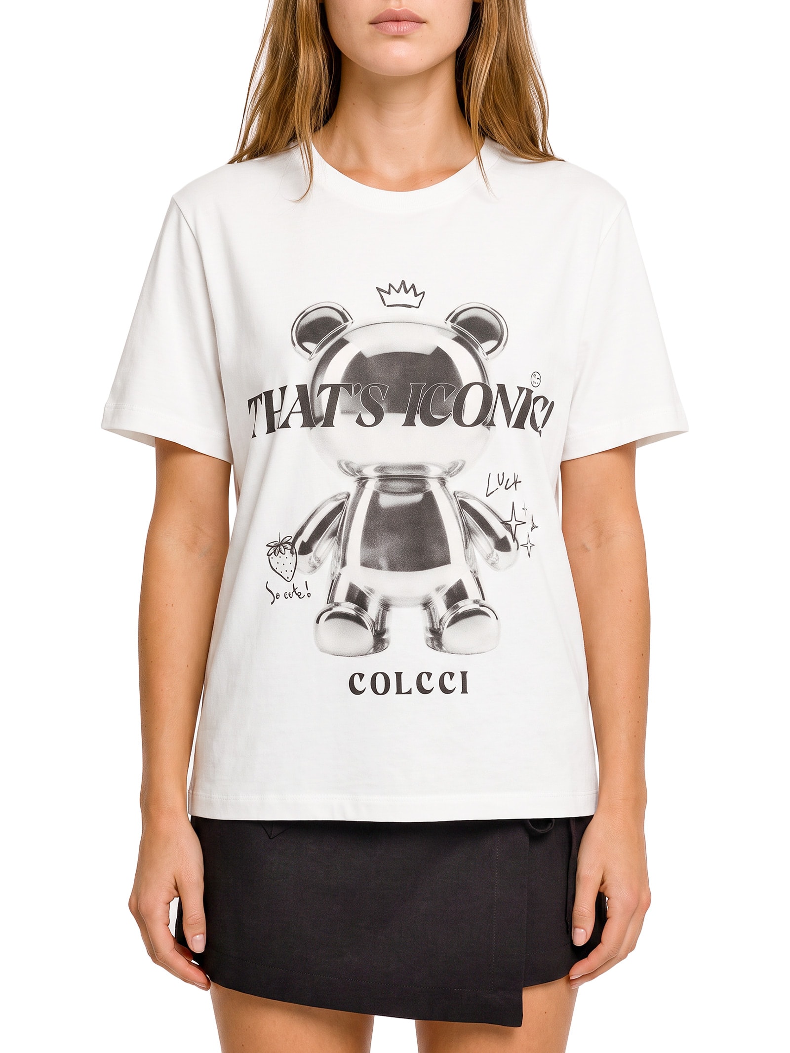 Camiseta Feminina Estampada Off White Colcci