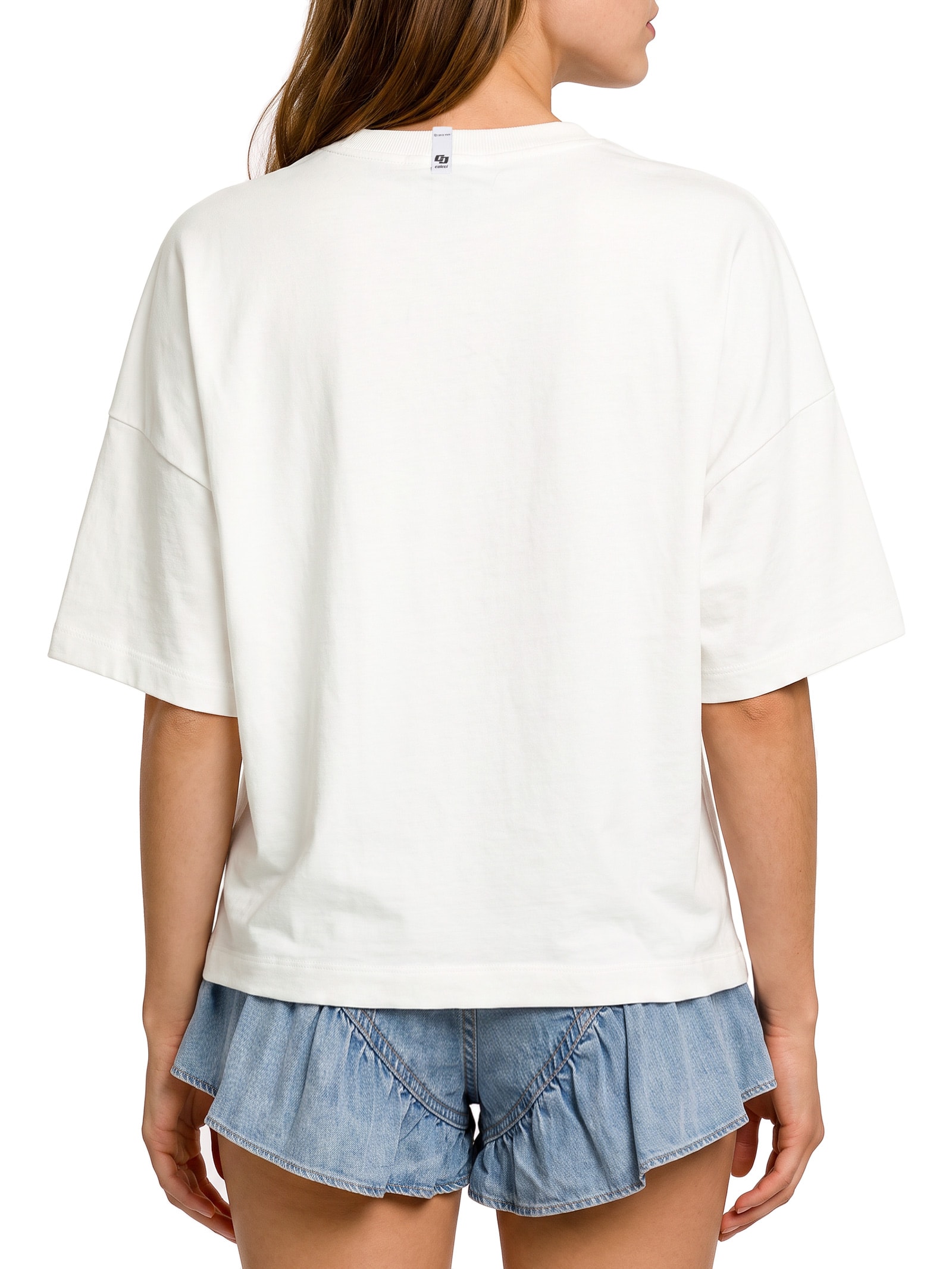 Camiseta Feminina Estampada Off White Colcci