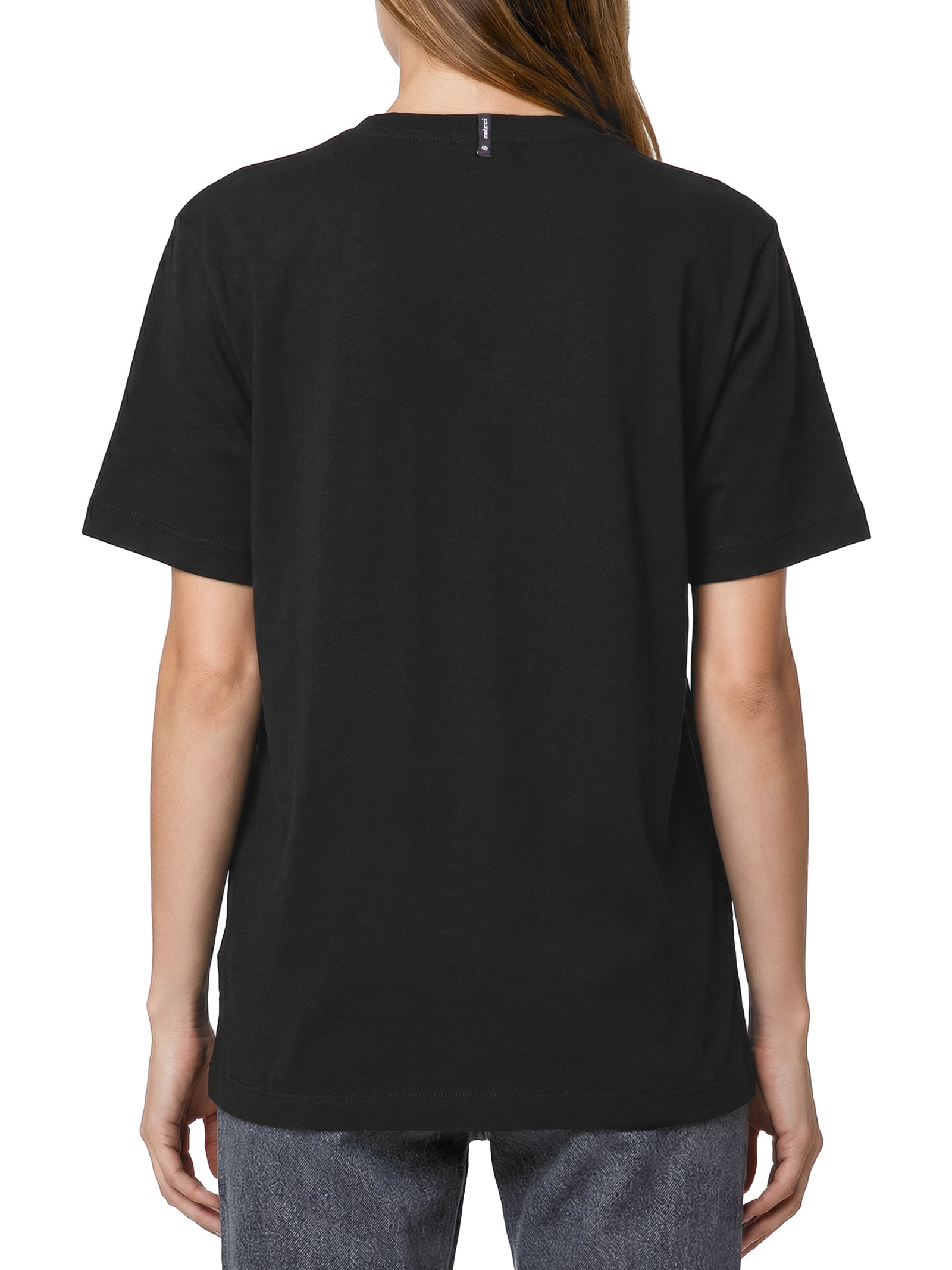 Camiseta Feminina Estampada Preto Colcci