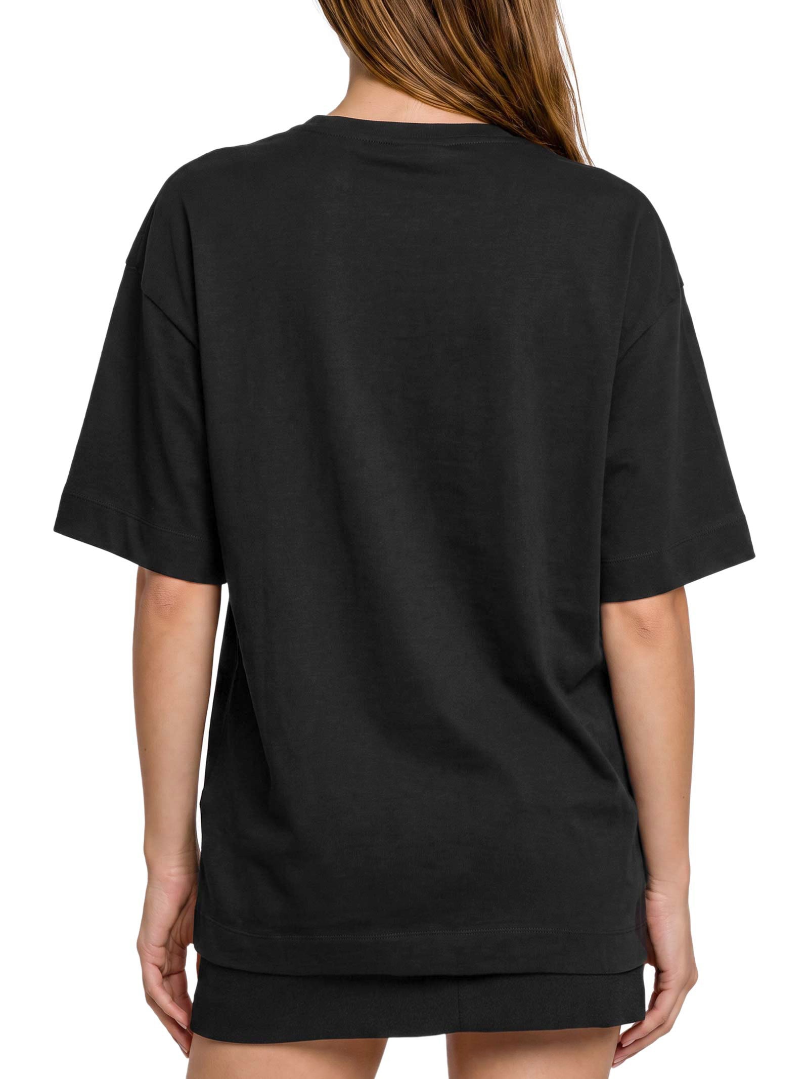 Camiseta Feminina Estampada Preto Colcci