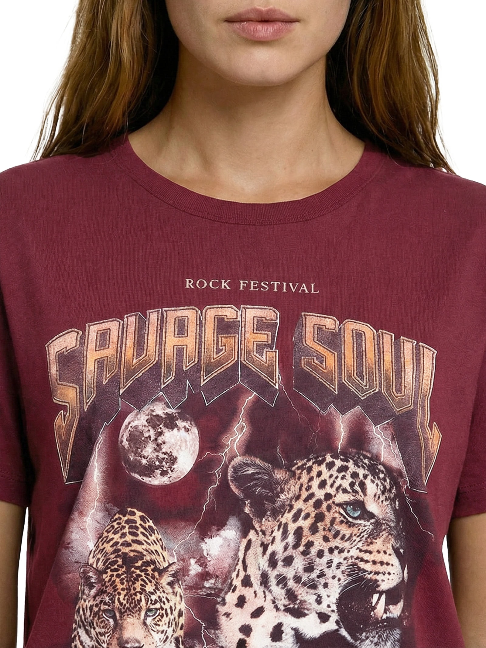 Camiseta Feminina Estampada Vermelho Colcci