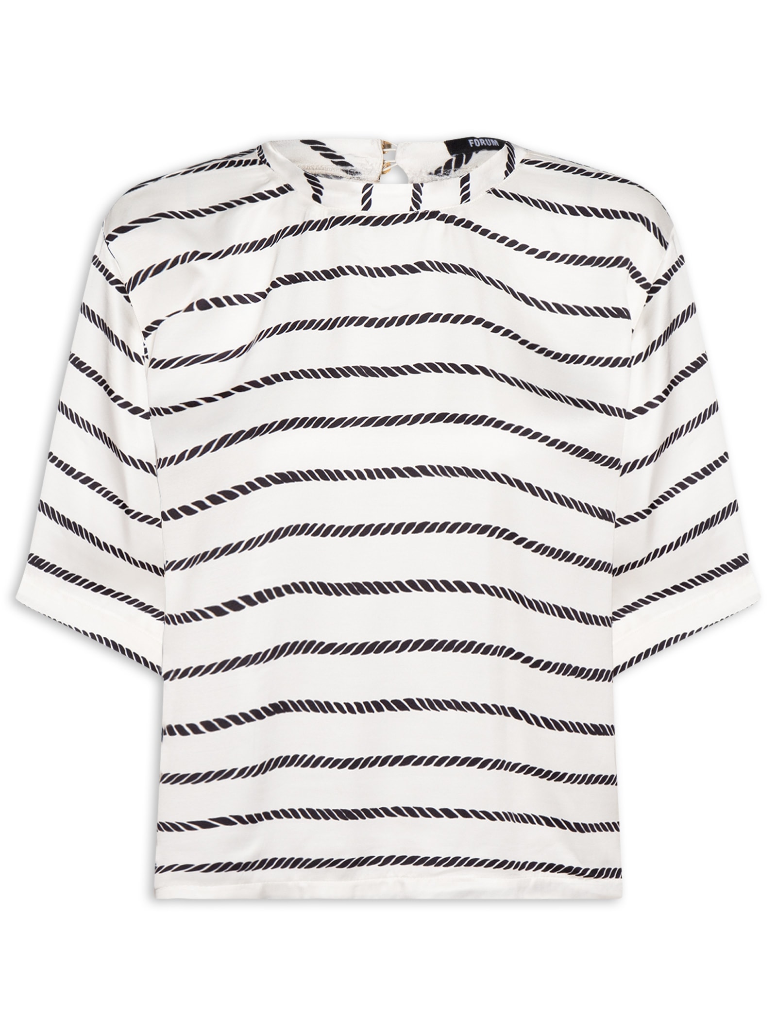 Camiseta Feminina Estampada – Branco Forum