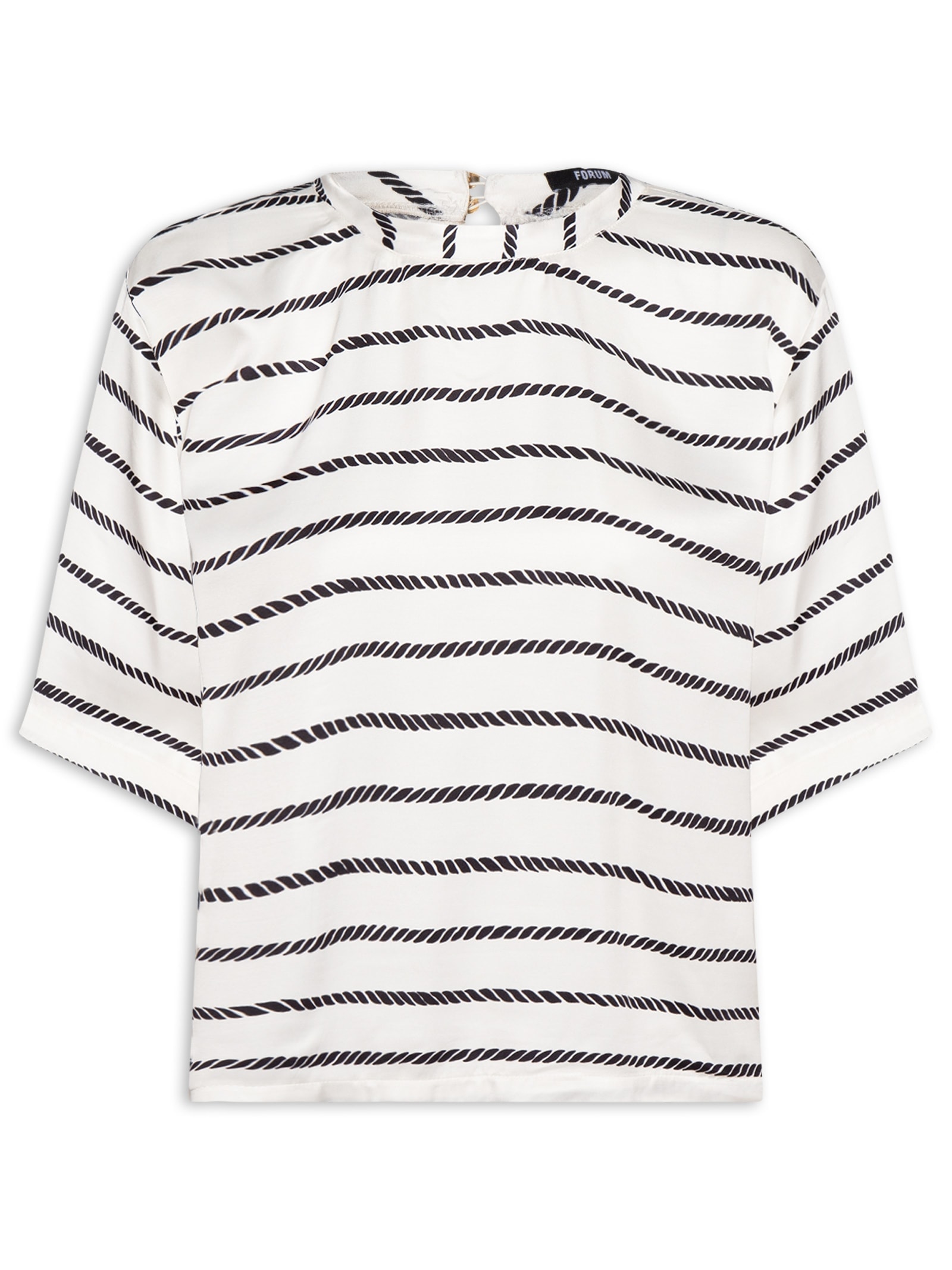 Camiseta Feminina Estampada – Branco Forum