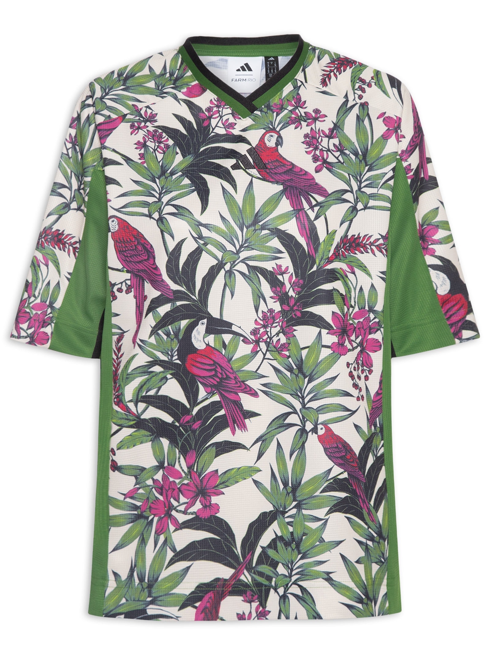 Camiseta Feminina Farm Prm Verde Adidas + Farm