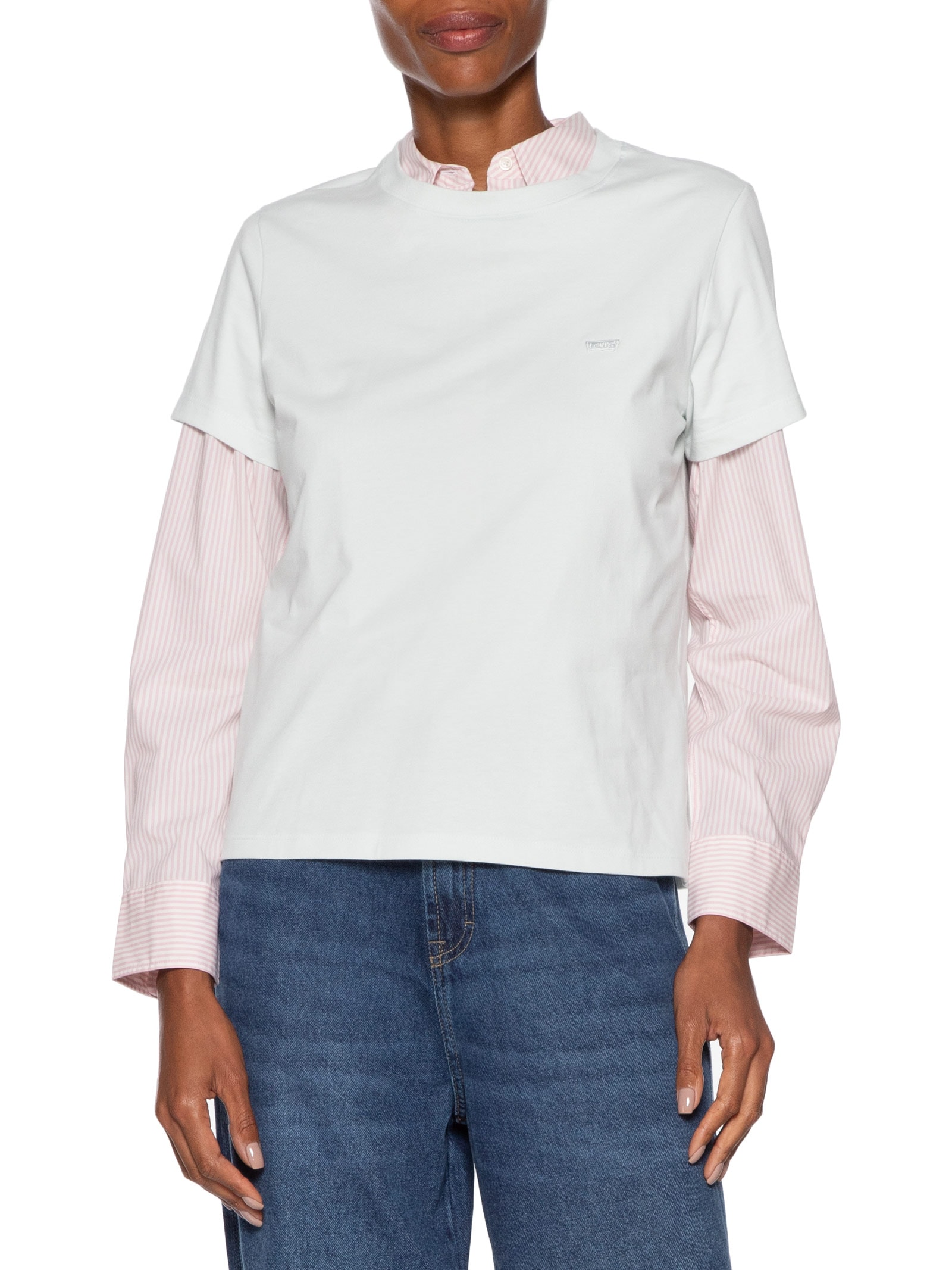 Camiseta Feminina Favorite Cotton Tee Azul Levi's