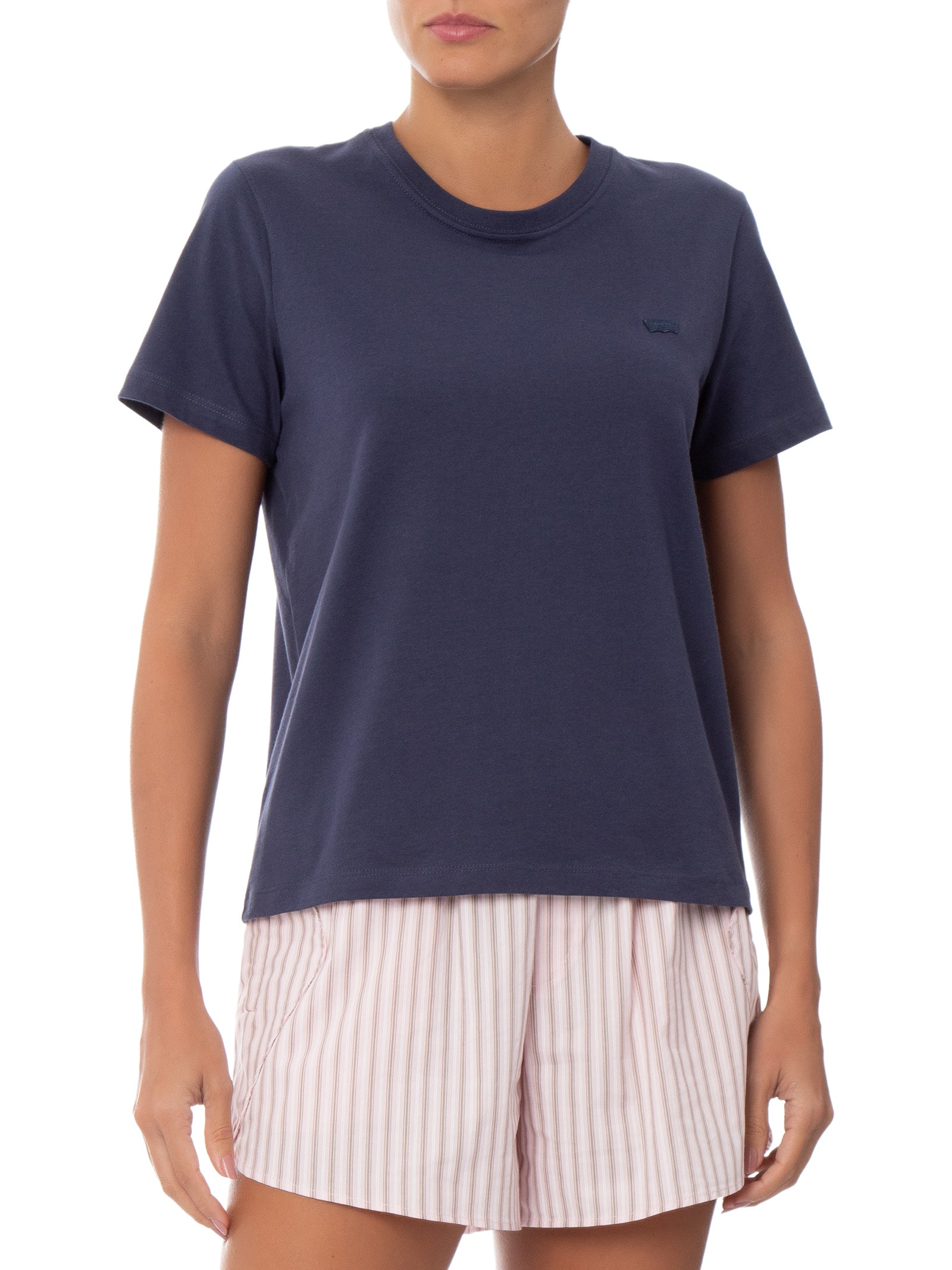Camiseta Feminina Favorite Cotton Tee Azul Levi's