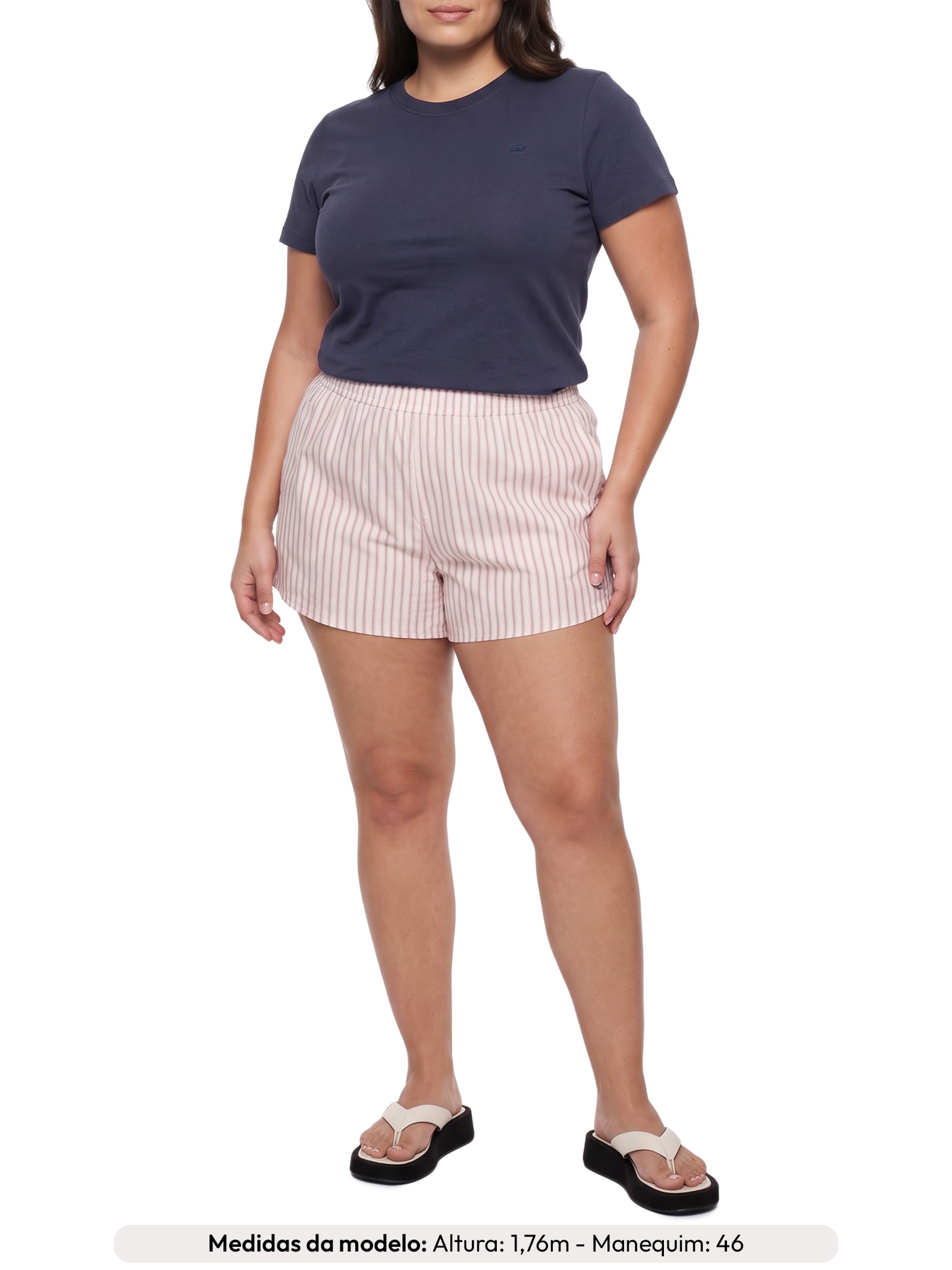 Camiseta Feminina Favorite Cotton Tee Azul Levi's
