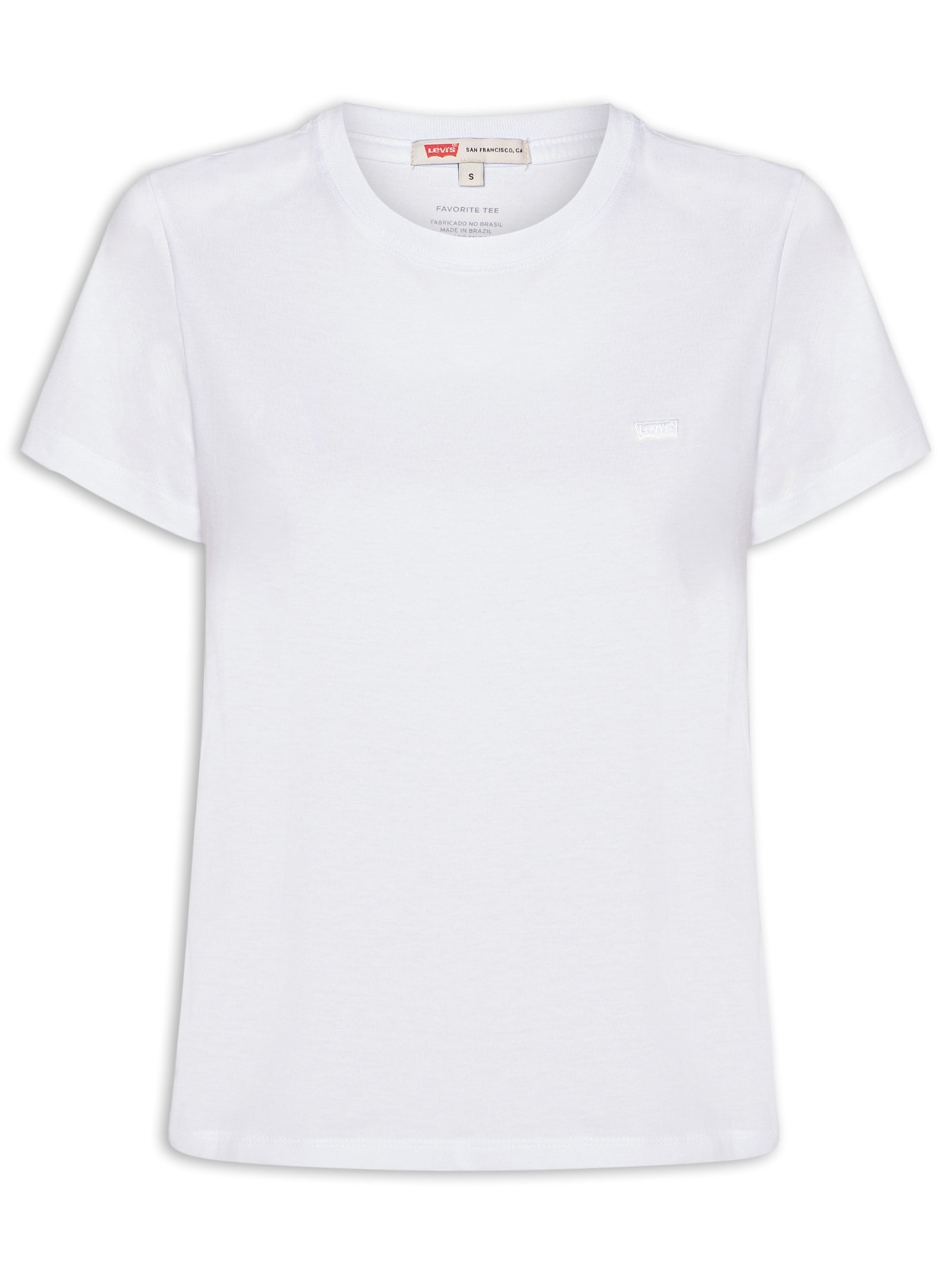 Camiseta Feminina Favorite Cotton Tee Branco Levi's