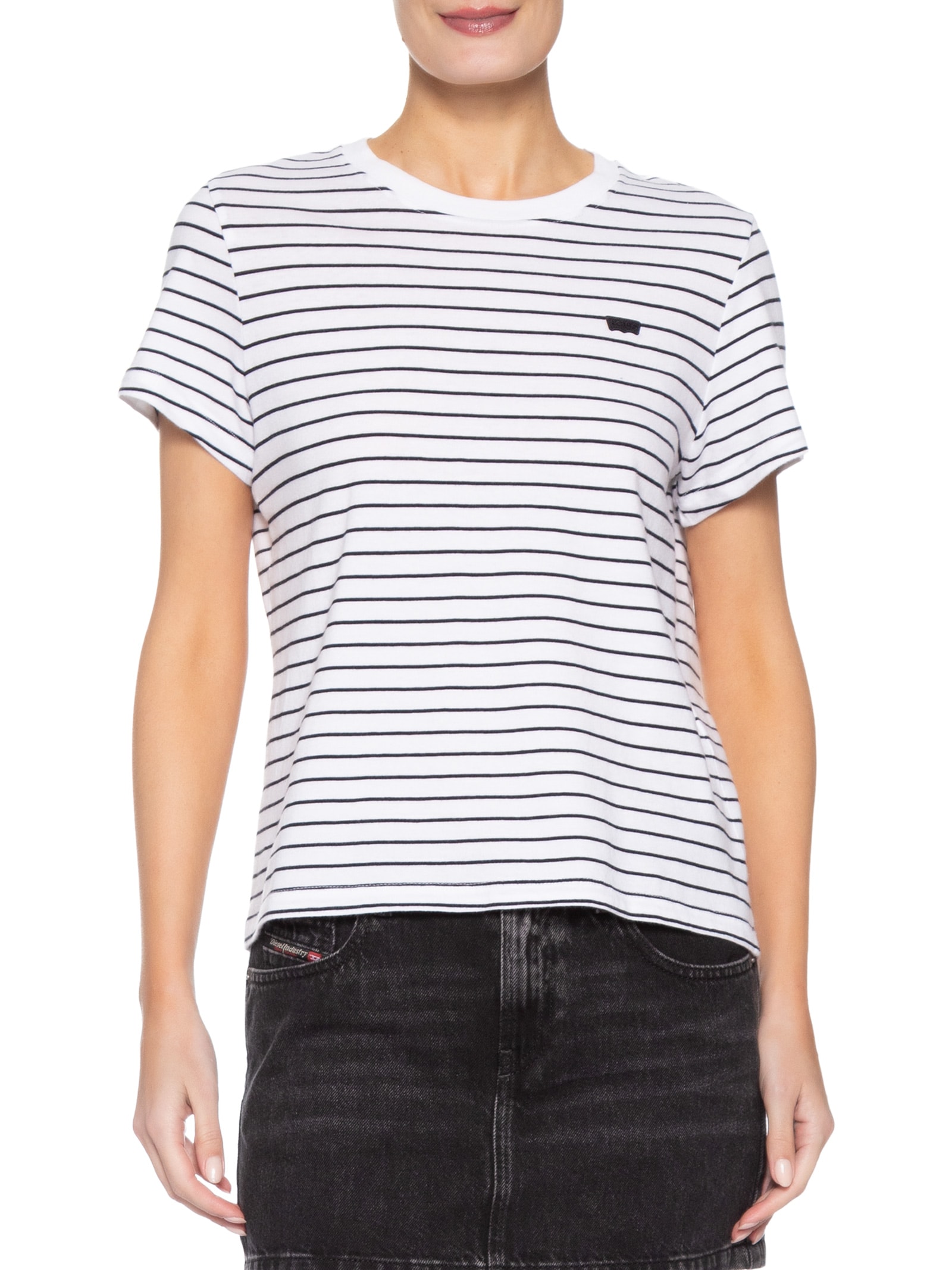Camiseta Feminina Favorite Cotton Tee Branco Levi's