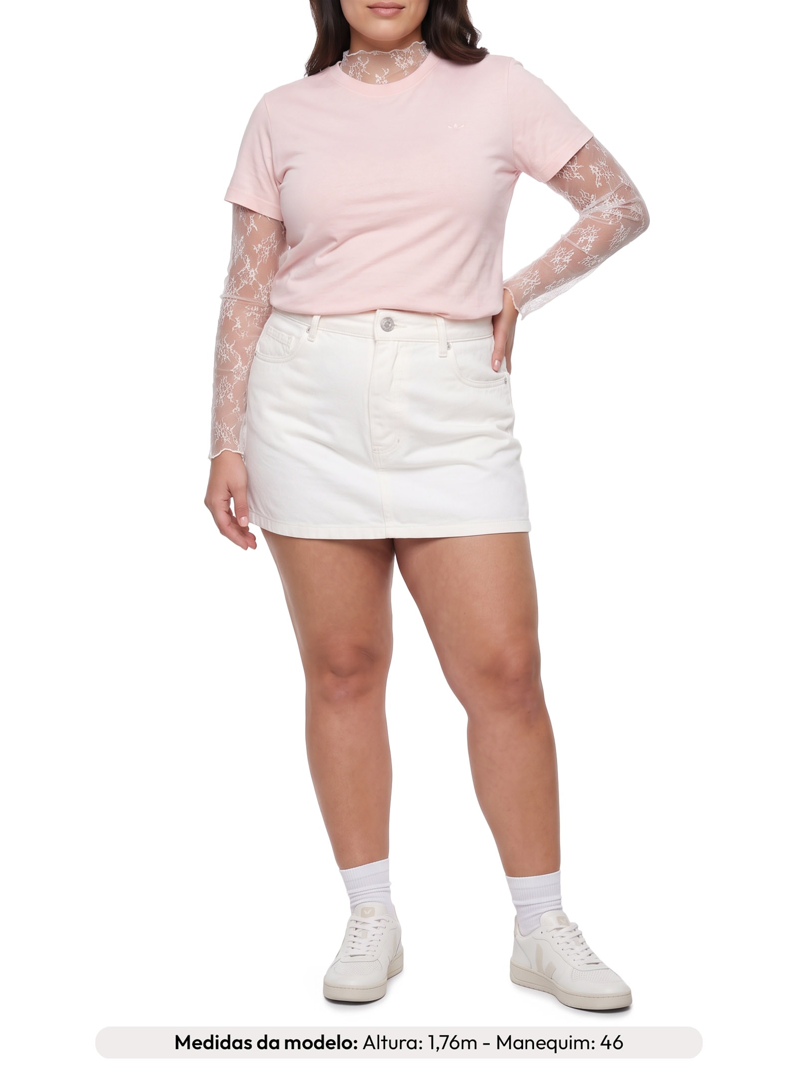 Camiseta Feminina Favorite Cotton Tee Rosa Levi's
