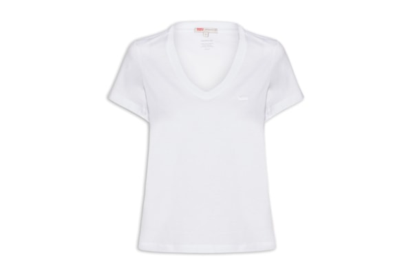Camiseta Feminina Favorite V-Neck  - Branco