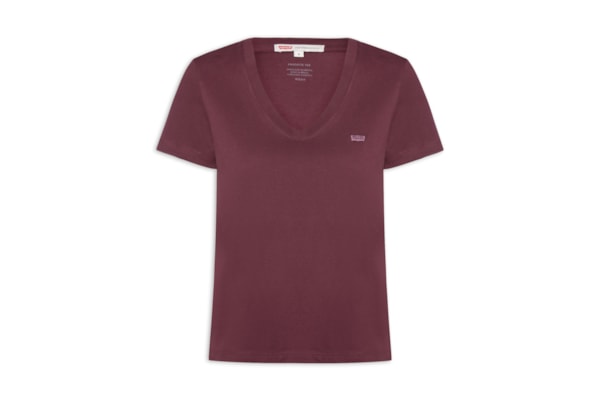 Camiseta Feminina Favorite V-Neck HM - Vermelho