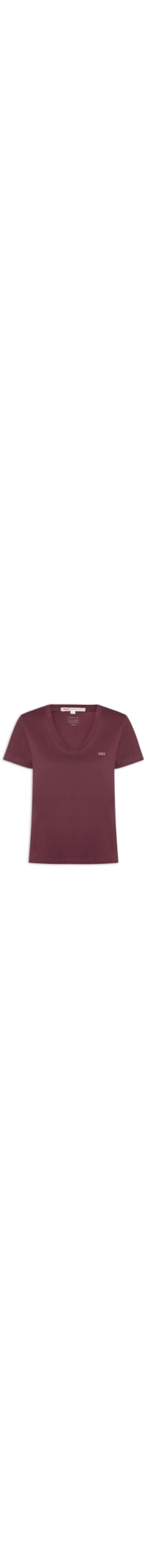 Camiseta Feminina Favorite V-Neck HM - Vermelho