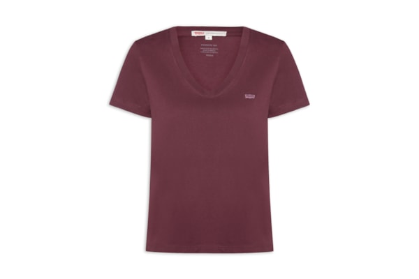Camiseta Feminina Favorite V-Neck HM - Vermelho