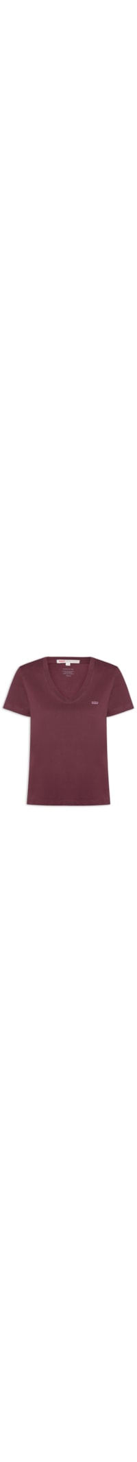 Camiseta Feminina Favorite V-Neck HM - Vermelho