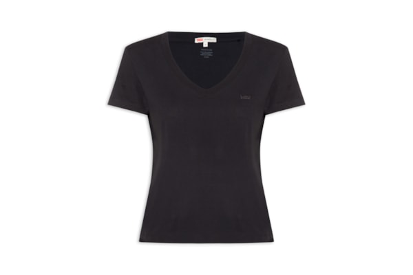 Camiseta Feminina Favorite V-Neck - Preto