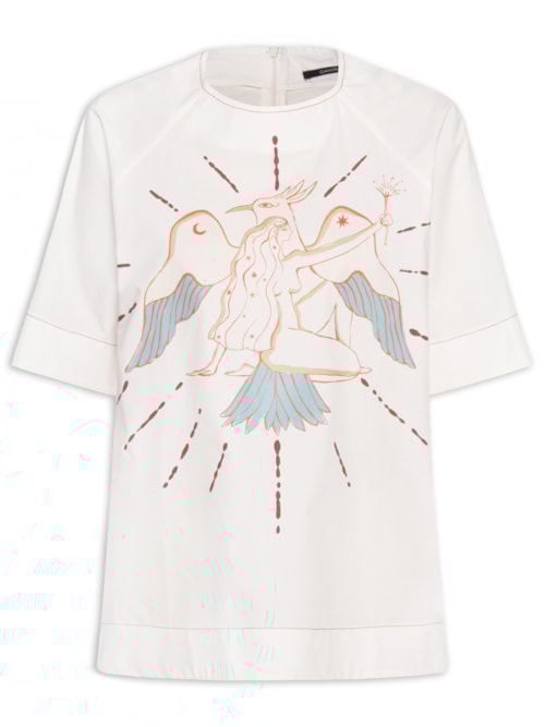 Camiseta Feminina Fenix Lab – Branco