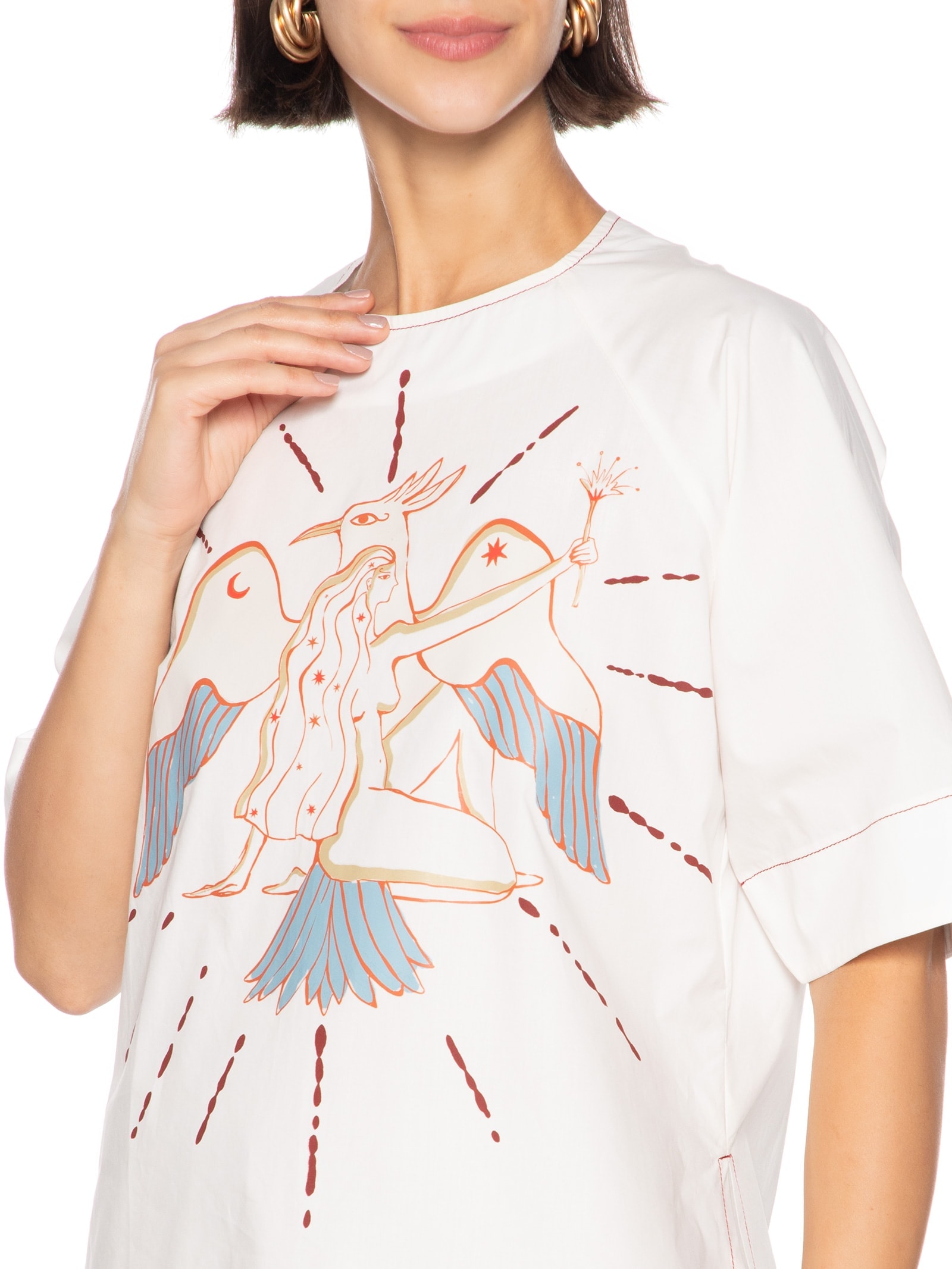 Camiseta Feminina Fenix Lab Branco Cantão