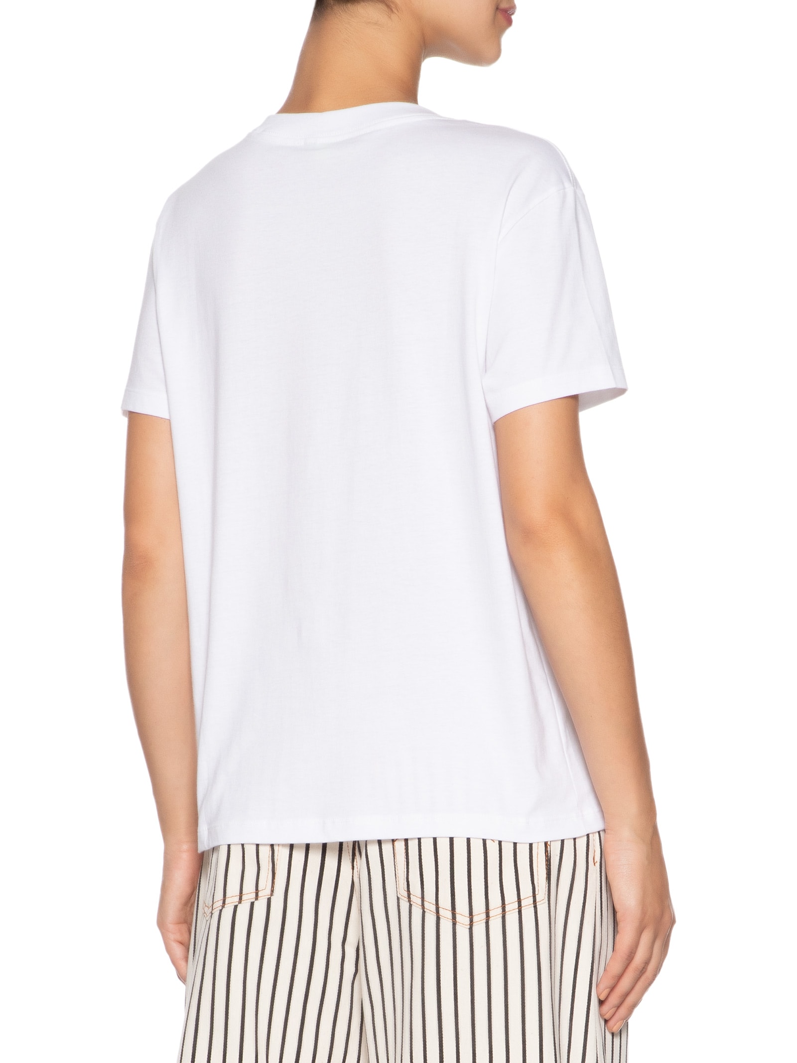 Camiseta Feminina Fio Rio Calçadão Flores Branco Farm