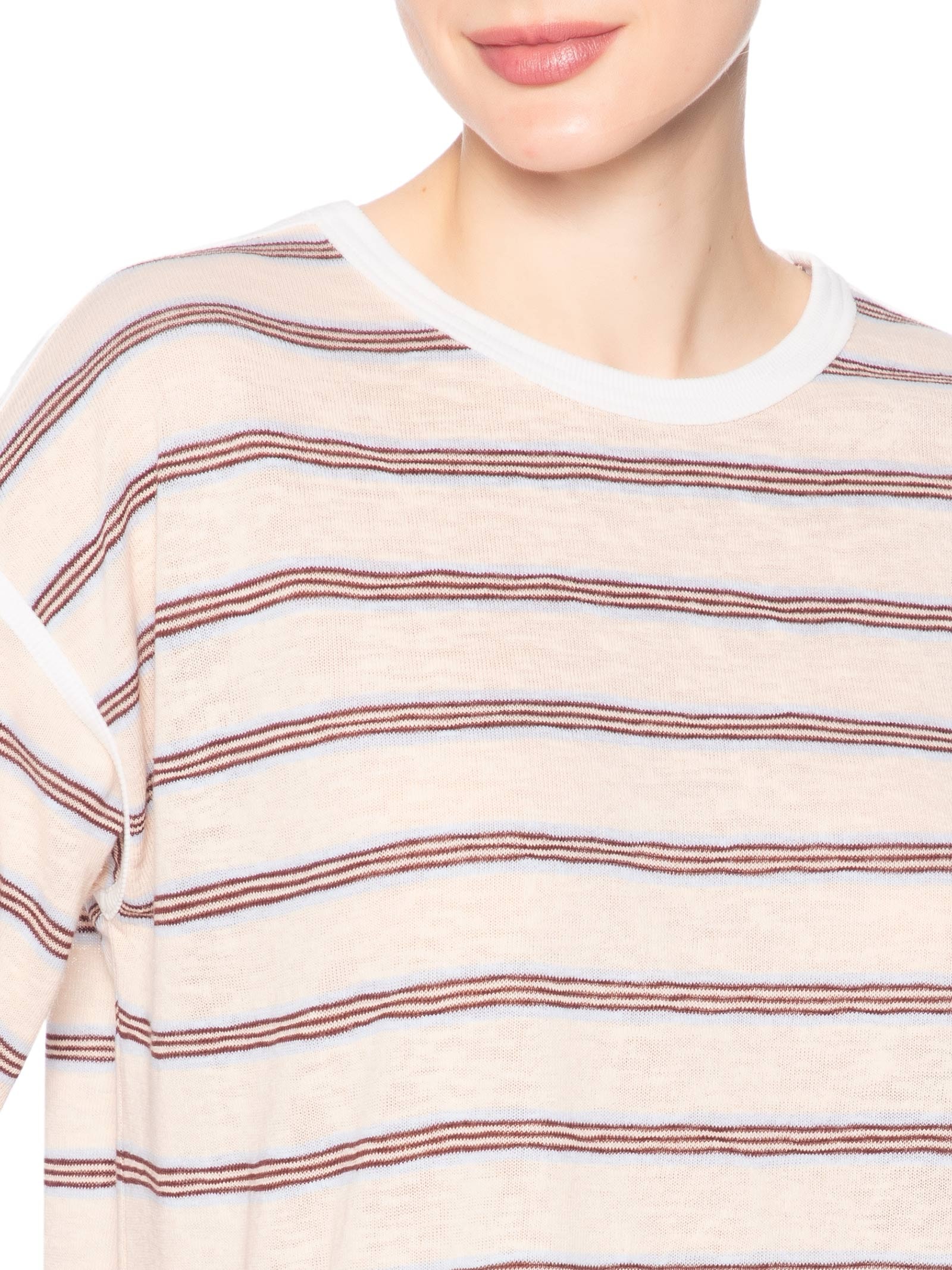 Camiseta Feminina Fio Tinto Essence Bege Animale