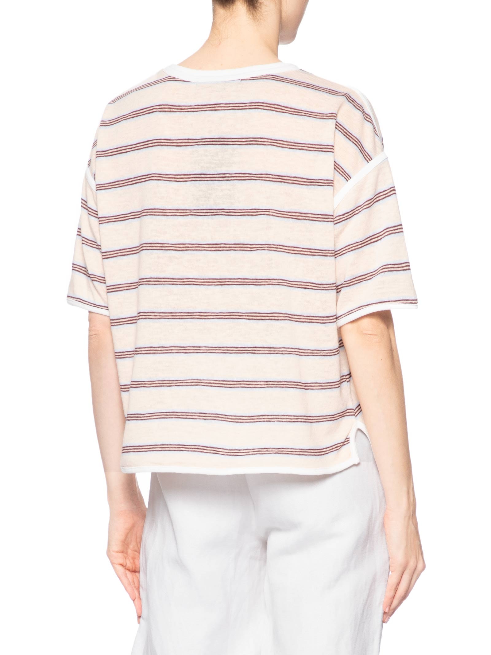 Camiseta Feminina Fio Tinto Essence Bege Animale