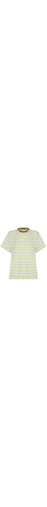 Camiseta Feminina Fio Tinto Listras - Verde