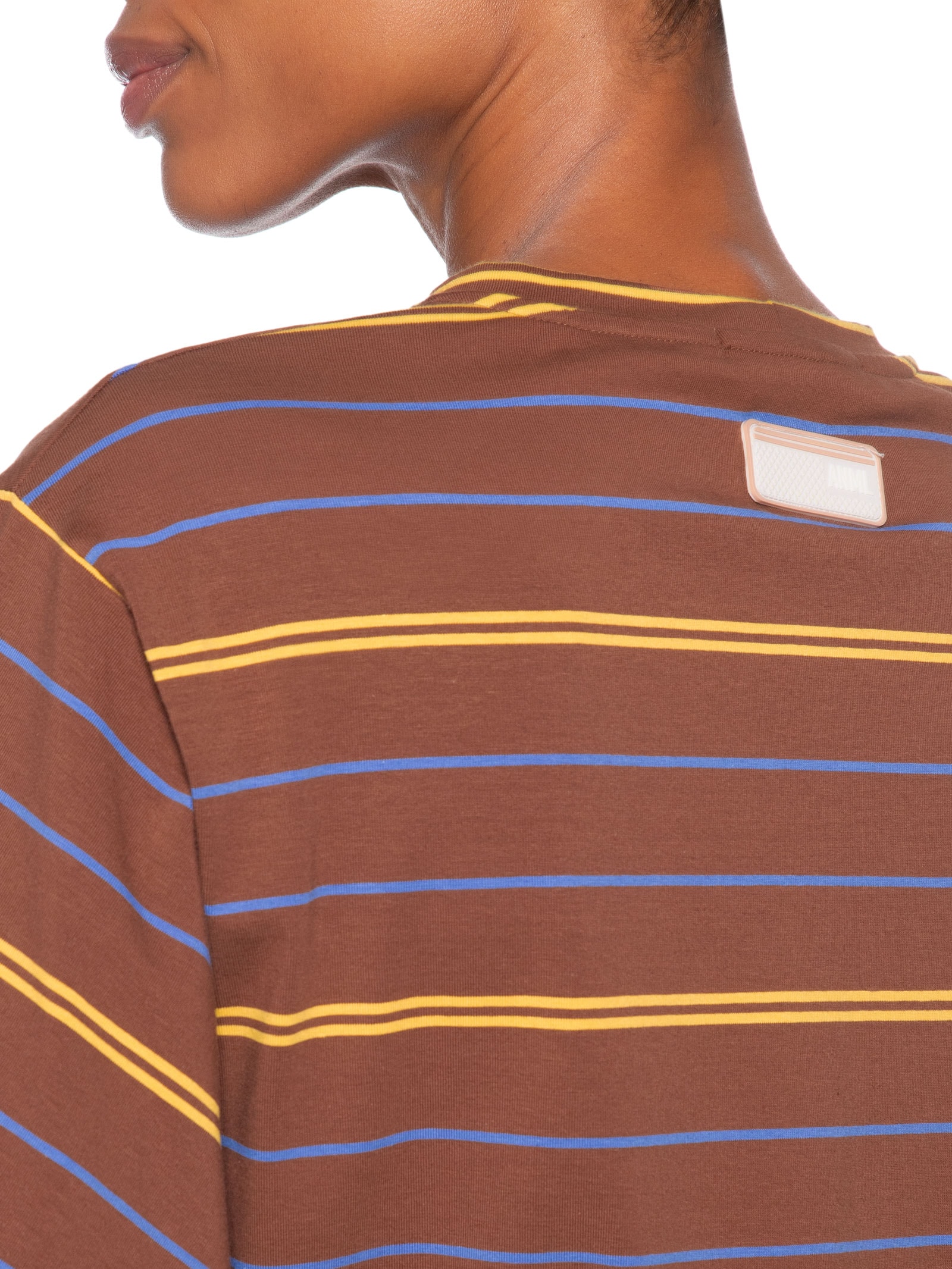 Camiseta Feminina Fio Tinto Marrom Animale