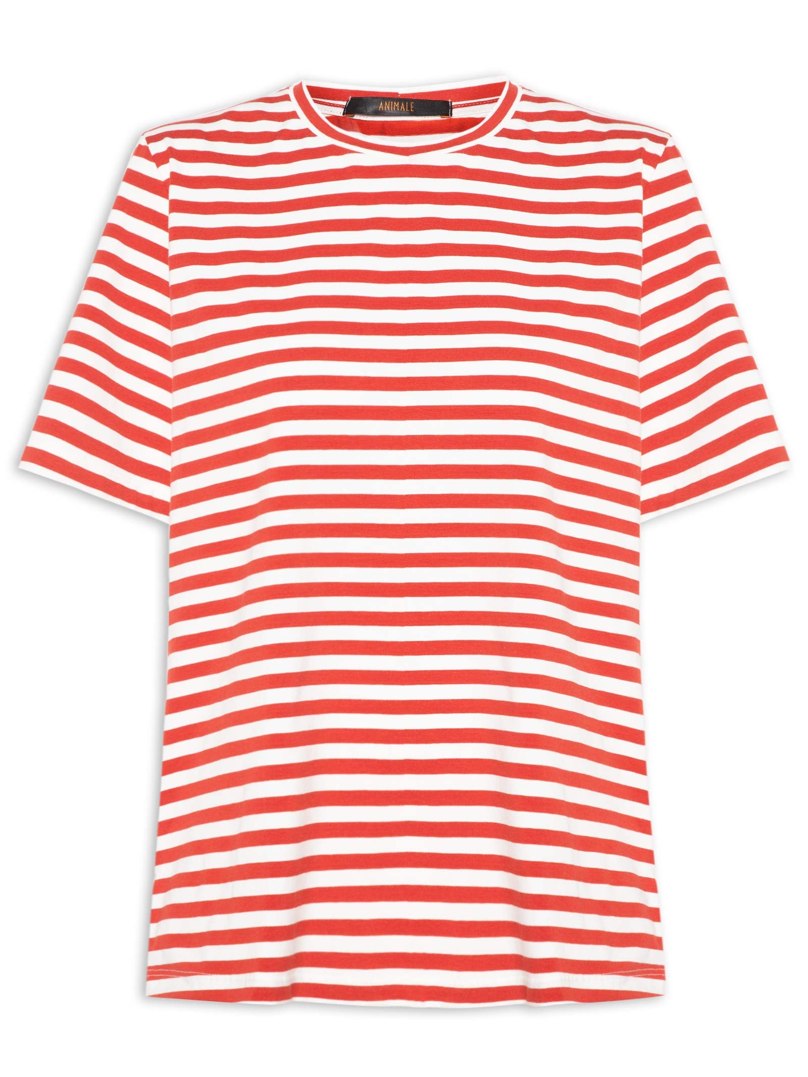 Camiseta Feminina Fio Tinto Vermelho Animale